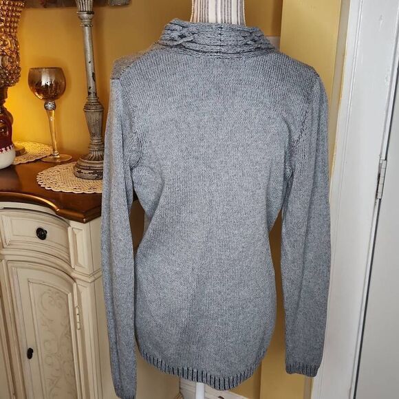 Liz Claiborne gray sweater women's size M - Picture 5 of 5